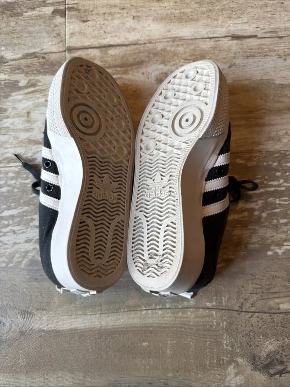 adidas Nizza Platform Shoes Black Walking Casual Comfort Lift Sneakers Women’s 7